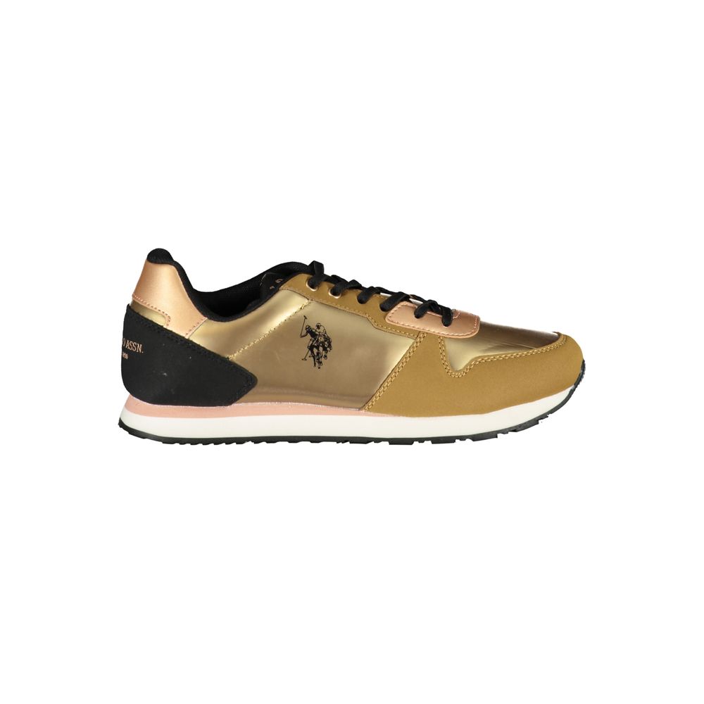 U.S. POLO ASSN. Gold Athletic Sneakers for Women