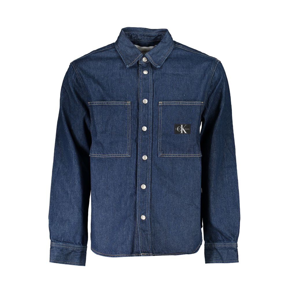 Calvin Klein Blue Denim Jackets for Men