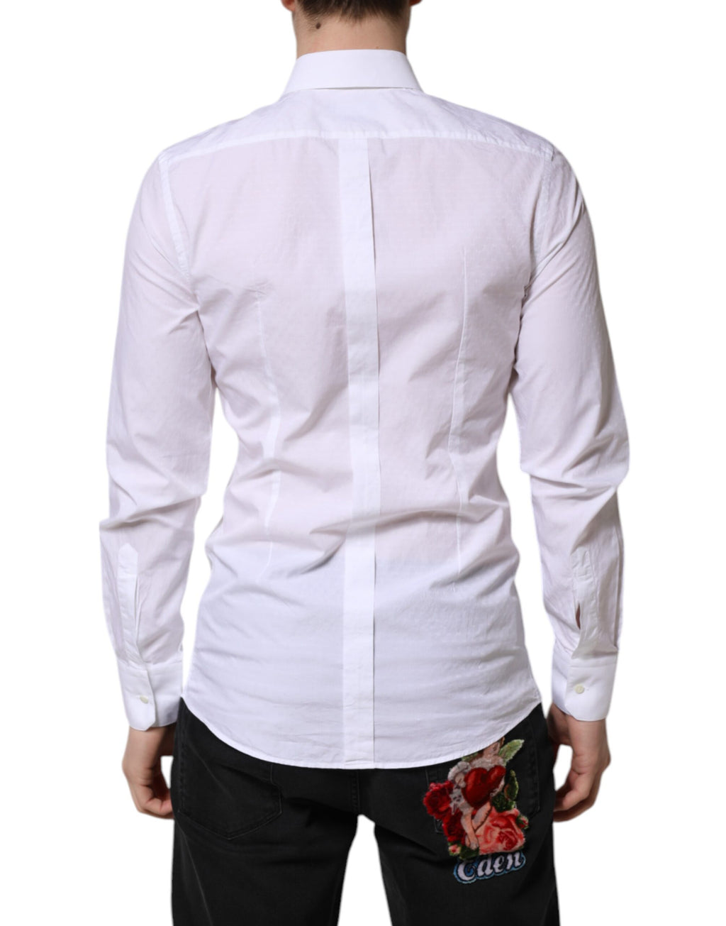 Dolce & Gabbana White Dress Shirt for Men side view