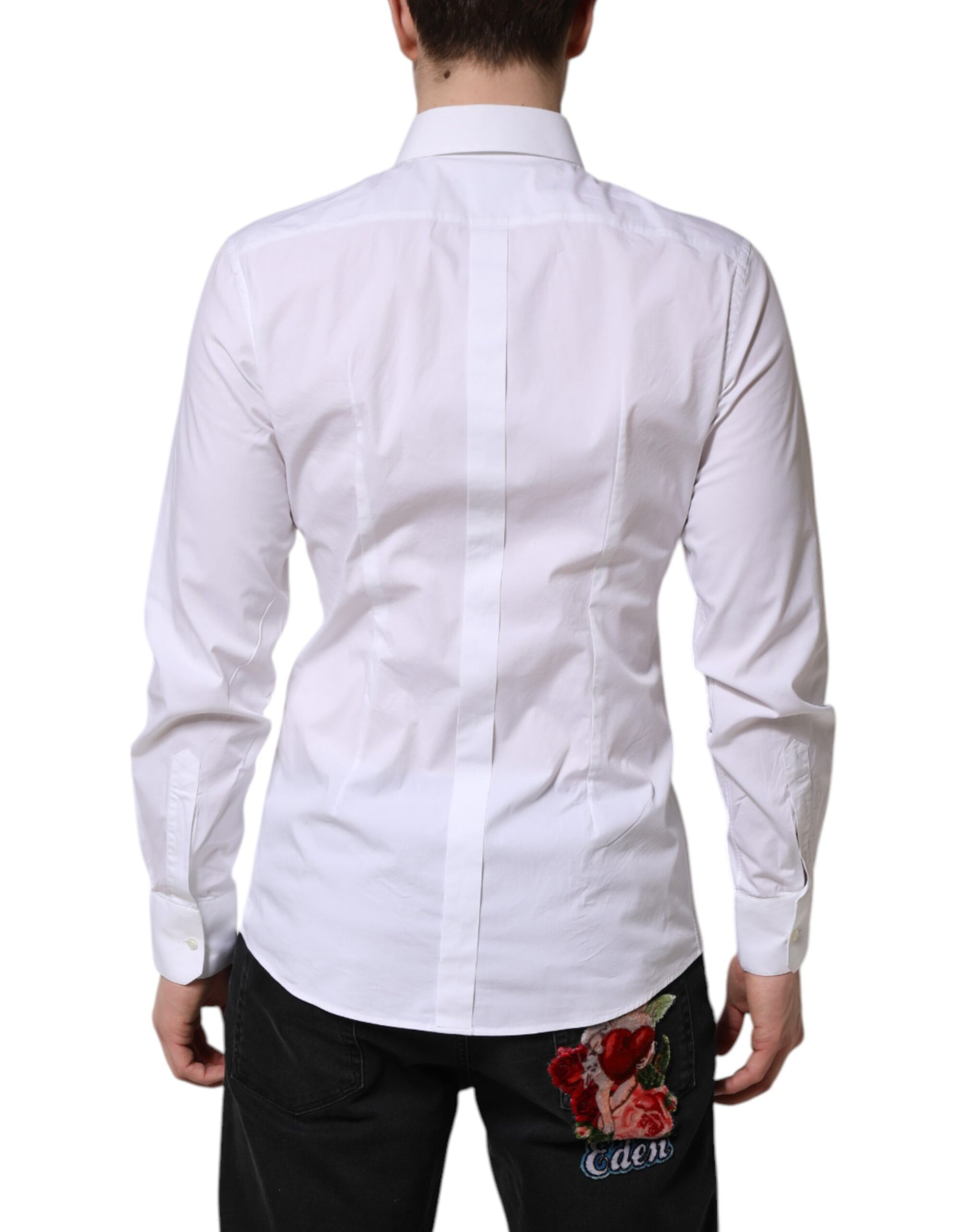 Dolce & Gabbana White Dress Shirt for Men side view