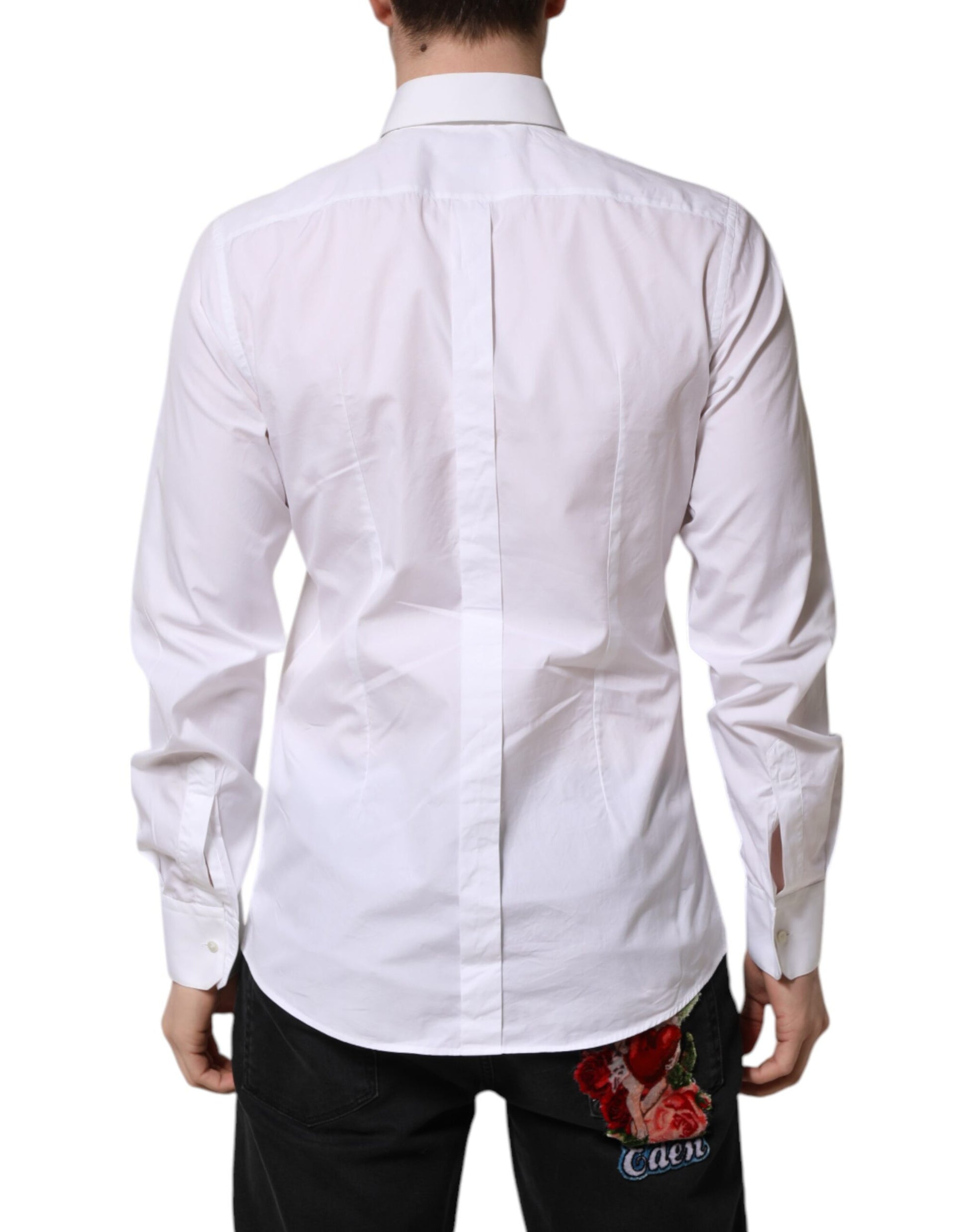 Dolce & Gabbana White Dress Shirt for Men side view