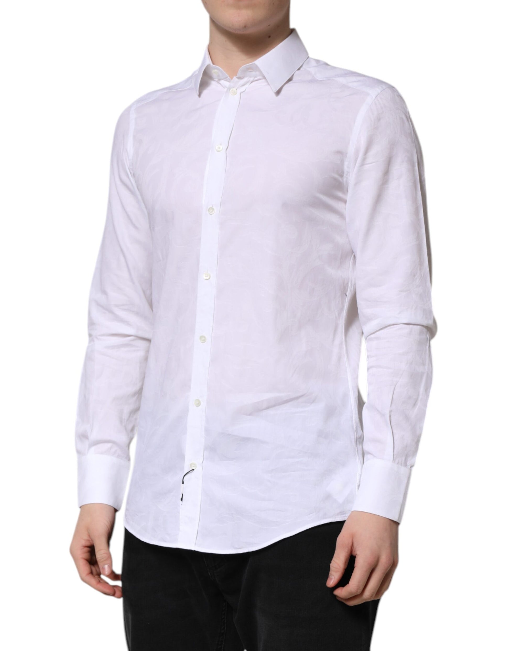 Dolce & Gabbana White Dress Shirt for Men detail view