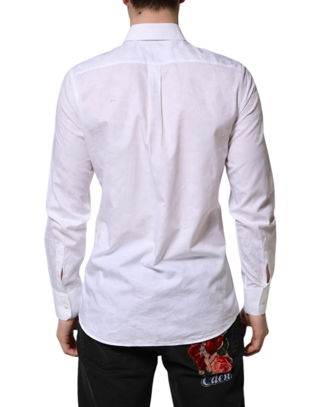 Dolce & Gabbana White Dress Shirt for Men side view