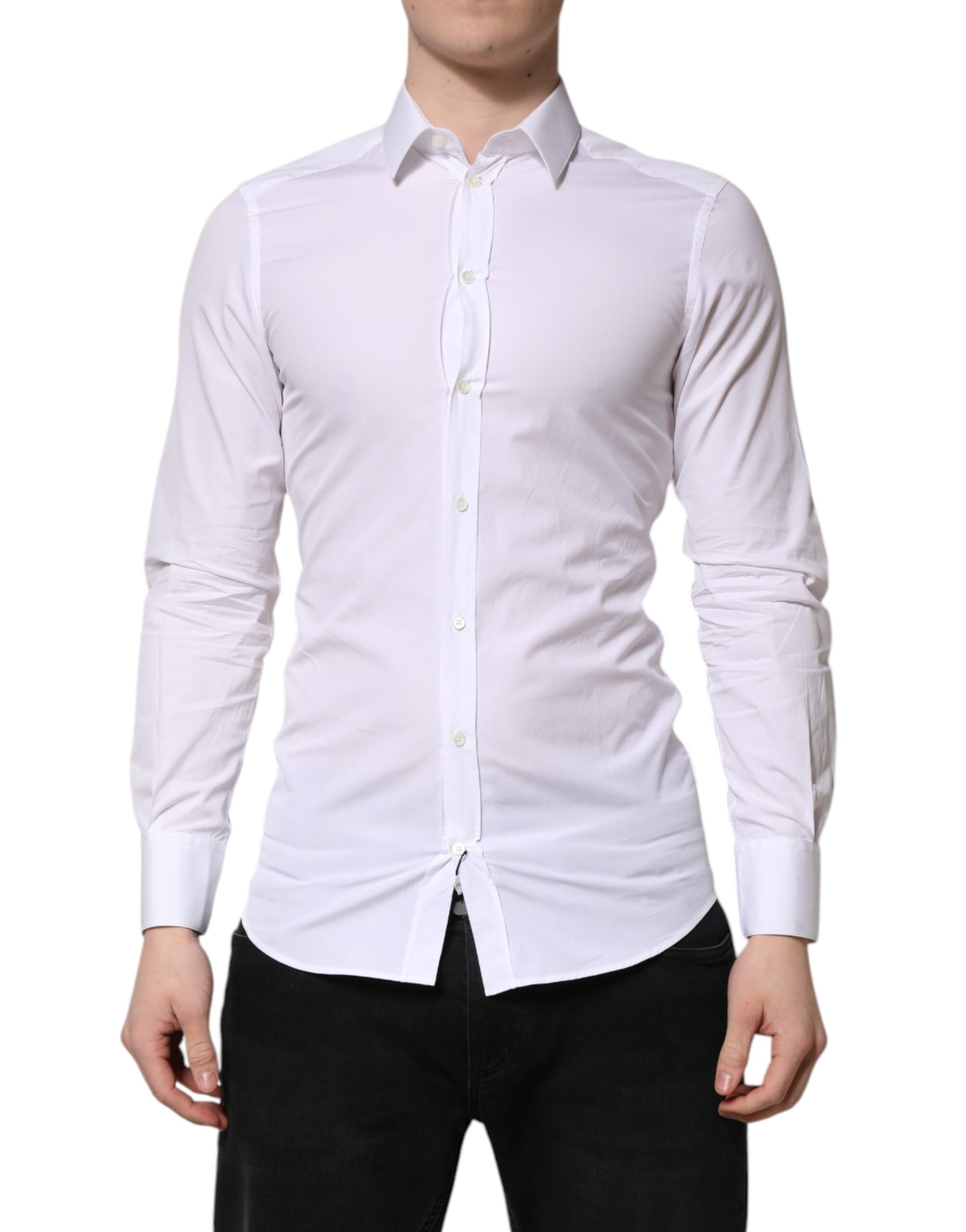 Dolce & Gabbana White Dress Shirt for Men