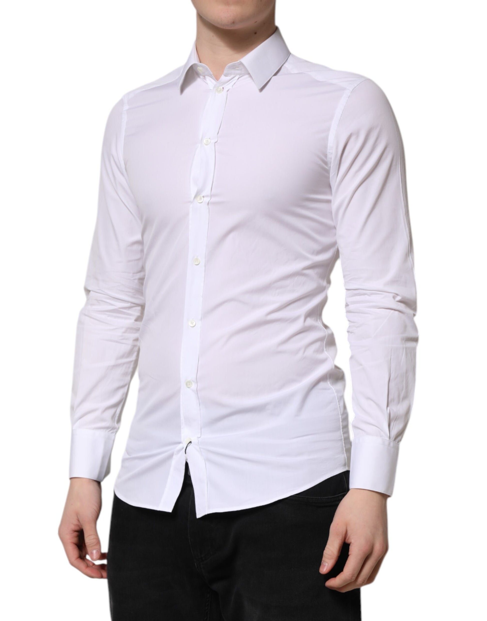 Dolce & Gabbana White Dress Shirt for Men detail view