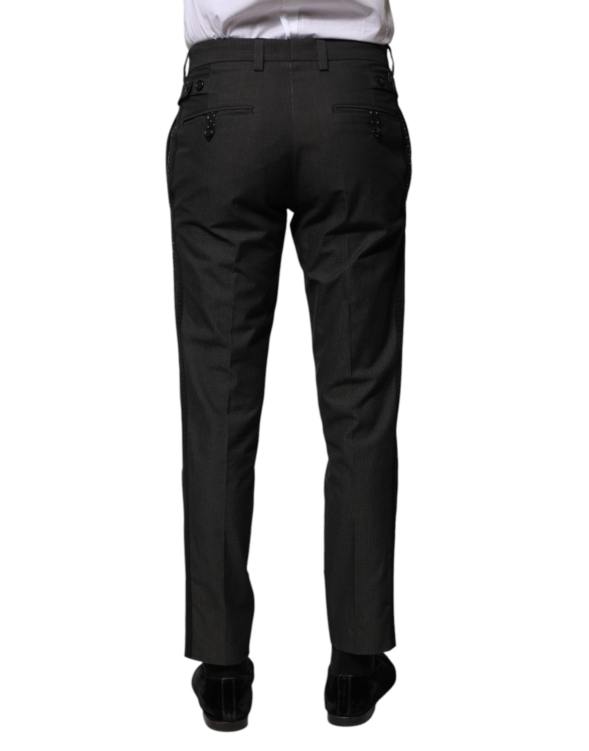 Dolce & Gabbana Grey Dress Pants for Men side view