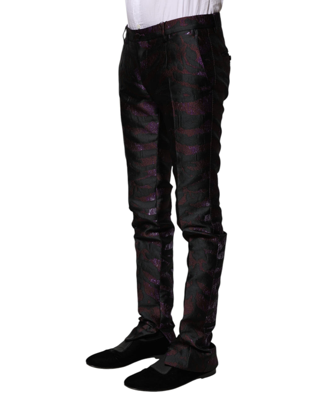 Pantalon à motifs en polyester multicolore Dolce & Gabbana