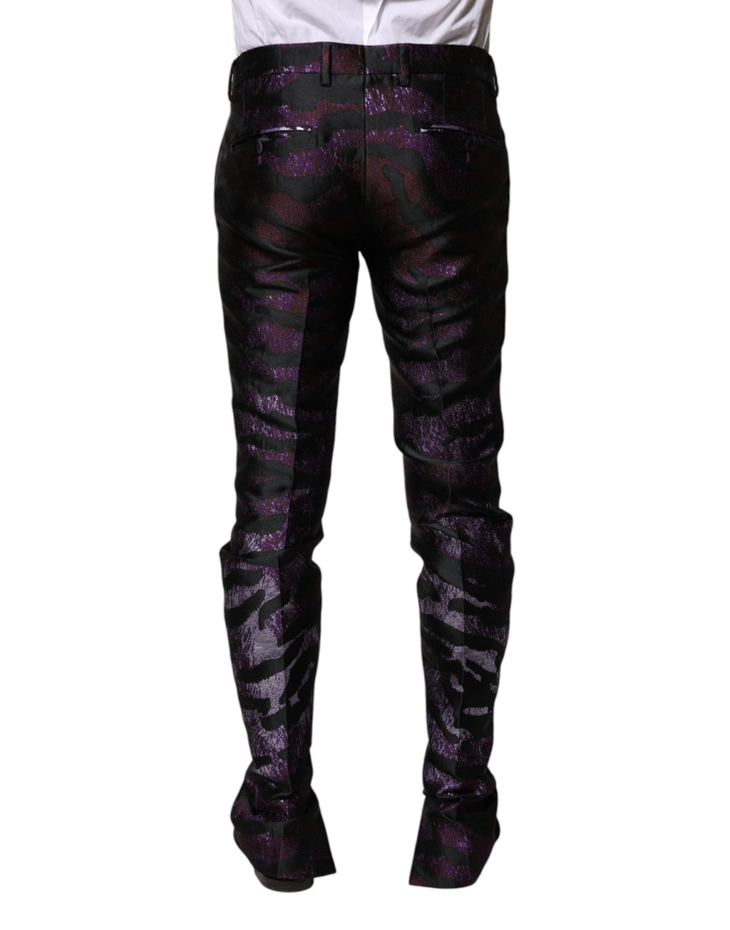 Pantalon à motifs en polyester multicolore Dolce & Gabbana