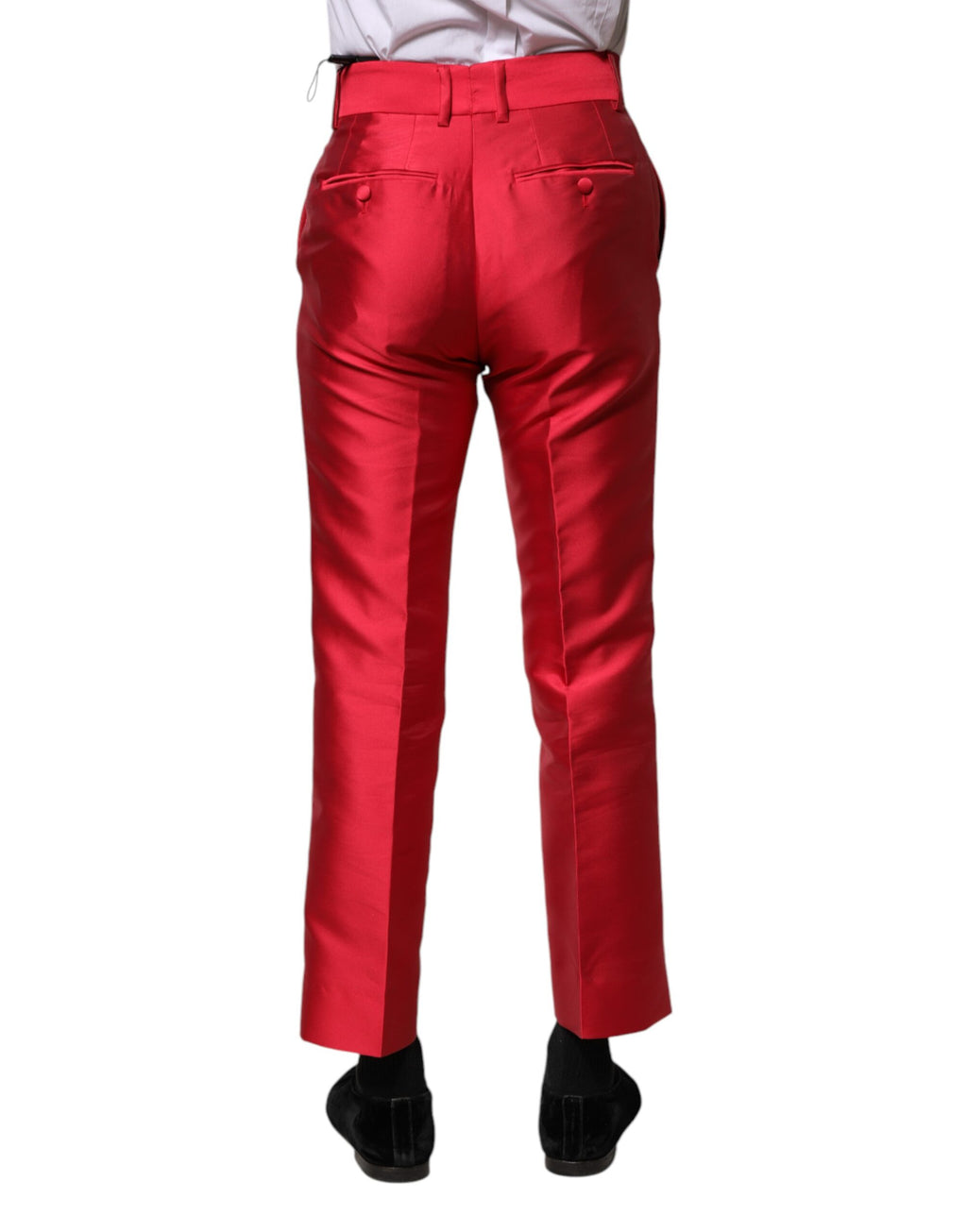 Dolce & Gabbana Red Dress Pants for Men side view