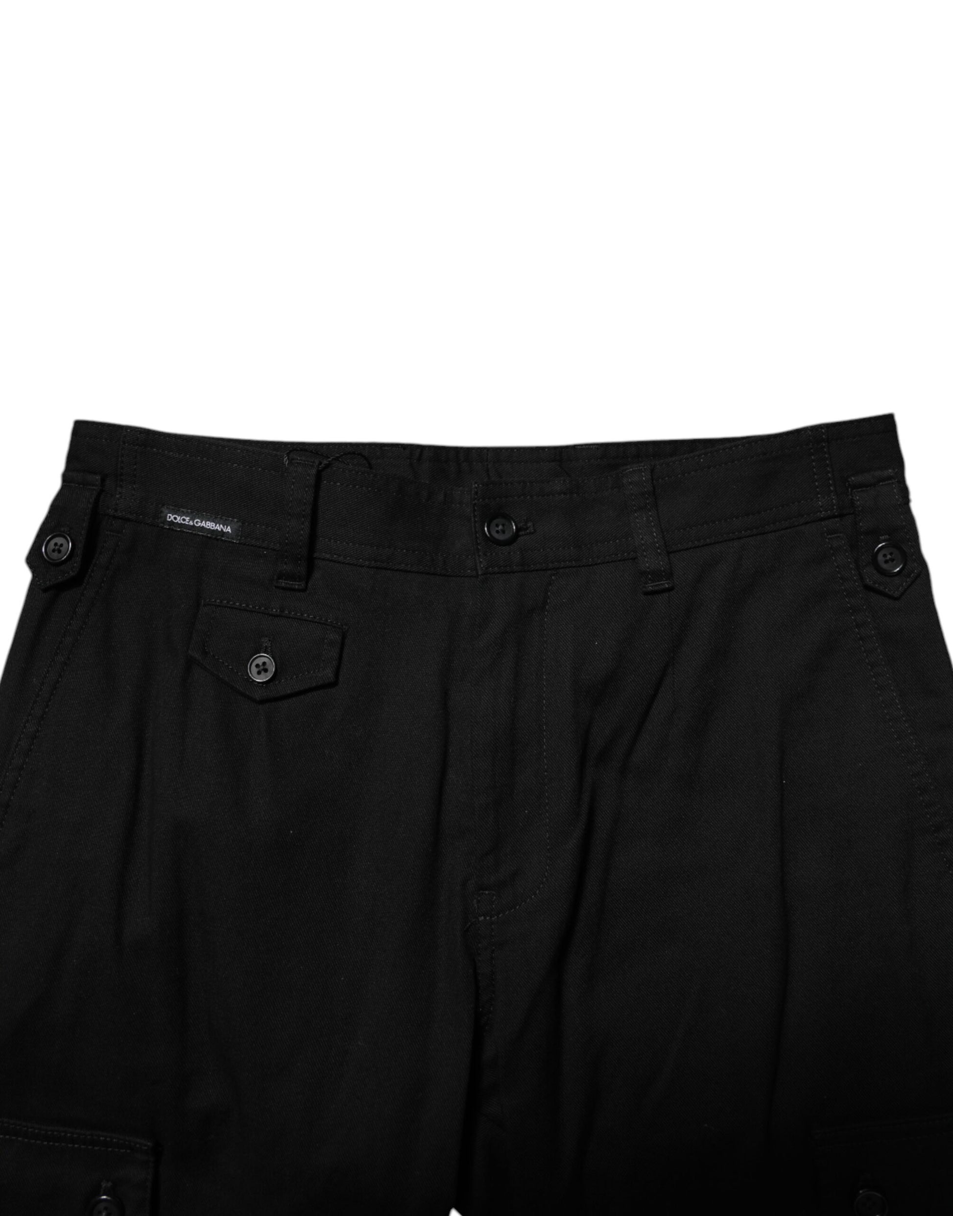 Pantalon court de cérémonie Dolce & Gabbana en coton noir pour homme