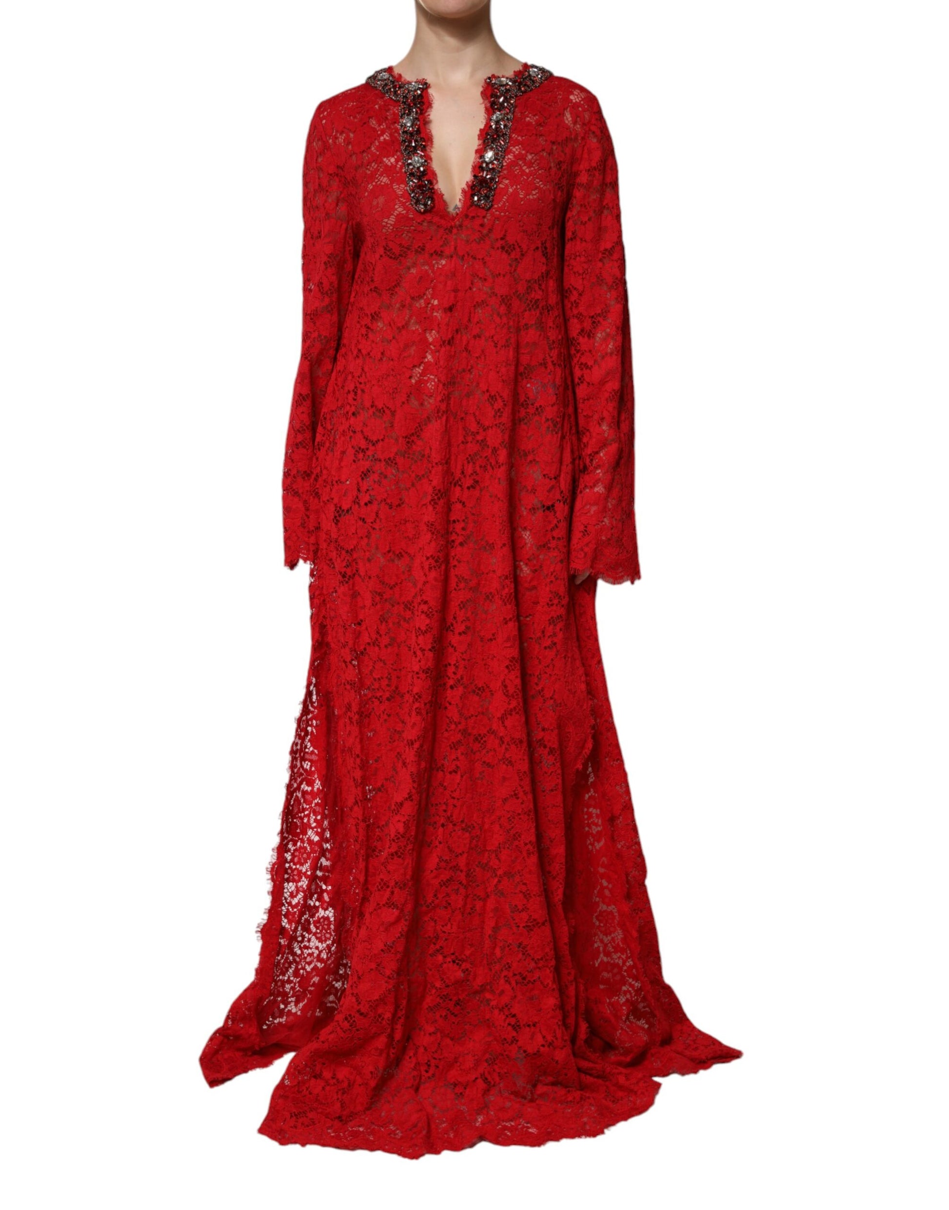 Dolce & Gabbana Red Long Dress for Women alternate view