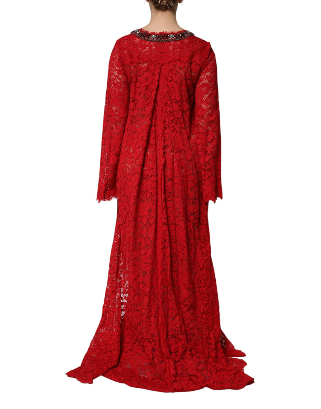 Dolce & Gabbana Red Long Dress for Women side view