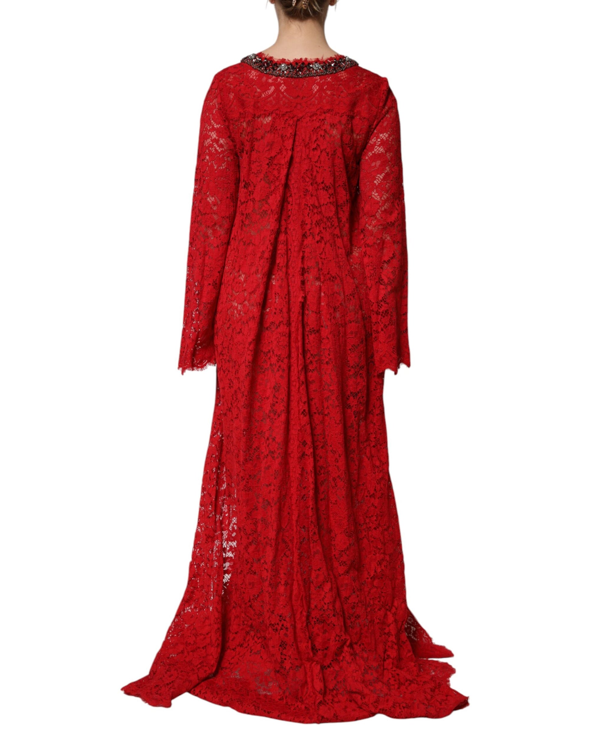Dolce & Gabbana Red Long Dress for Women side view