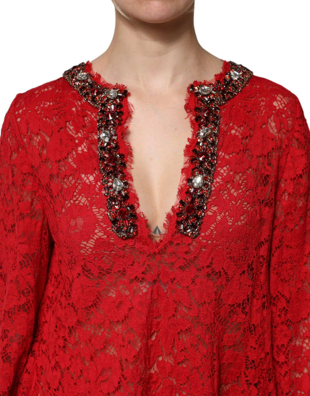 Dolce & Gabbana Red Long Dress for Women additional view