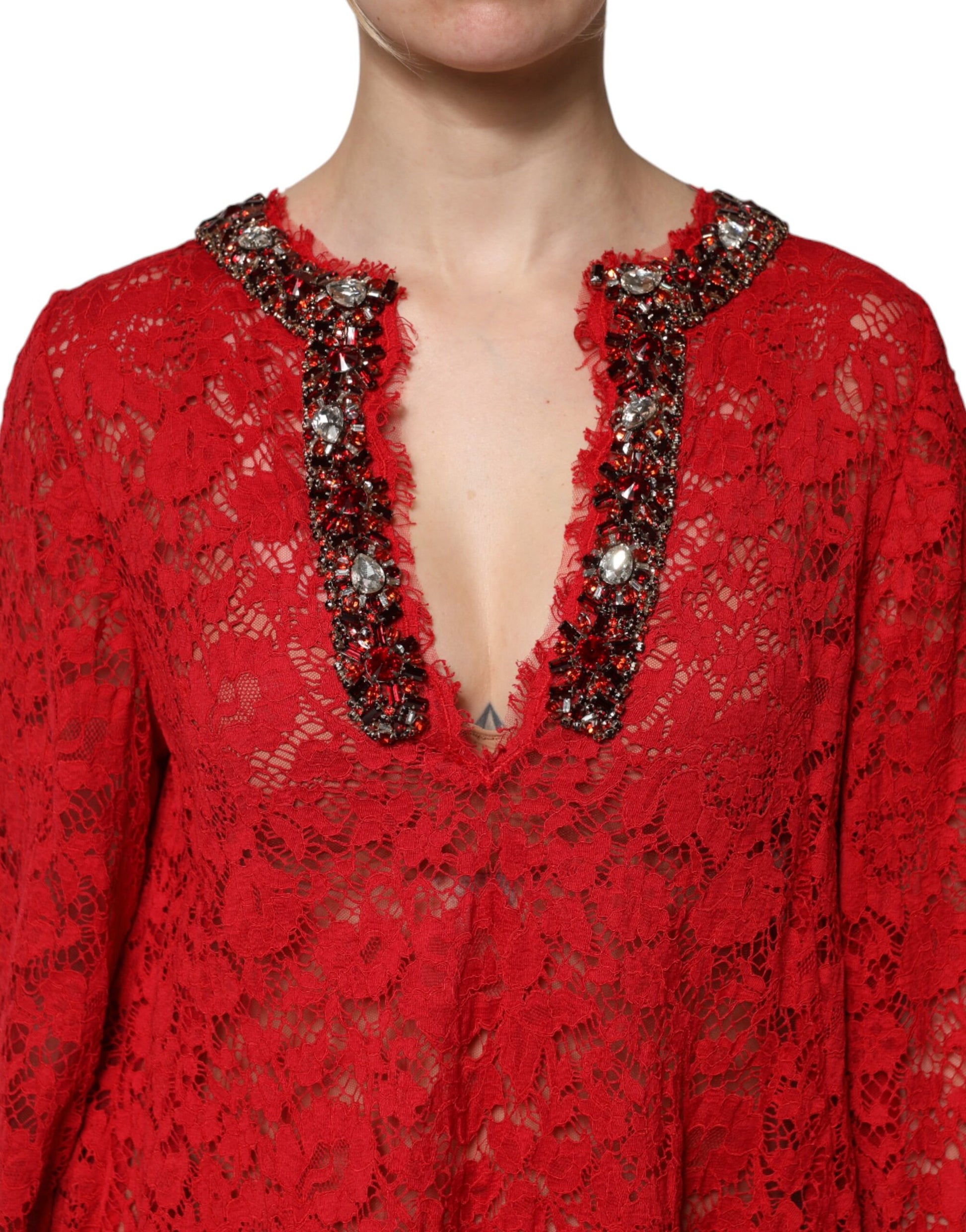Dolce & Gabbana Red Long Dress for Women additional view