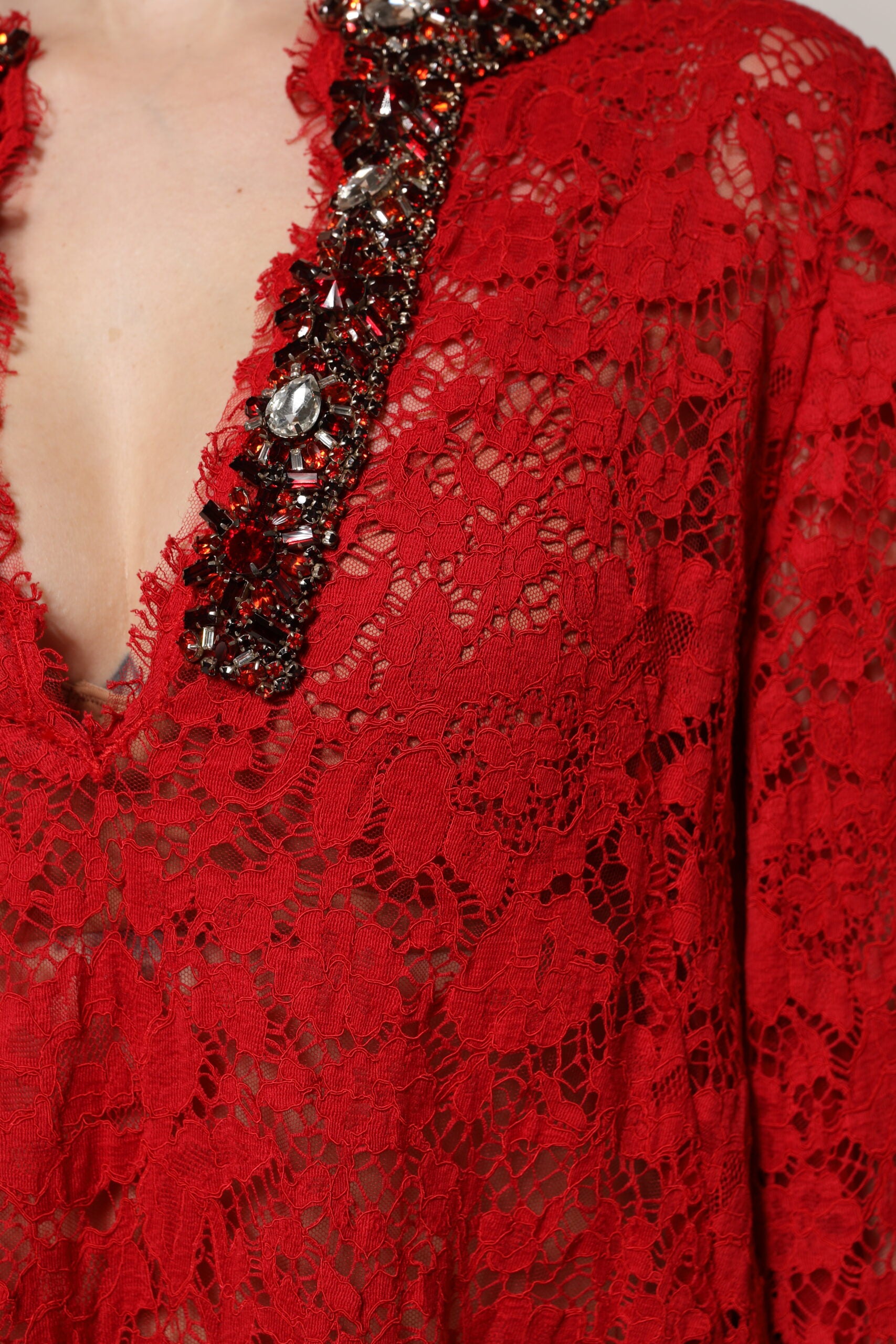 Dolce & Gabbana Red Long Dress for Women additional view