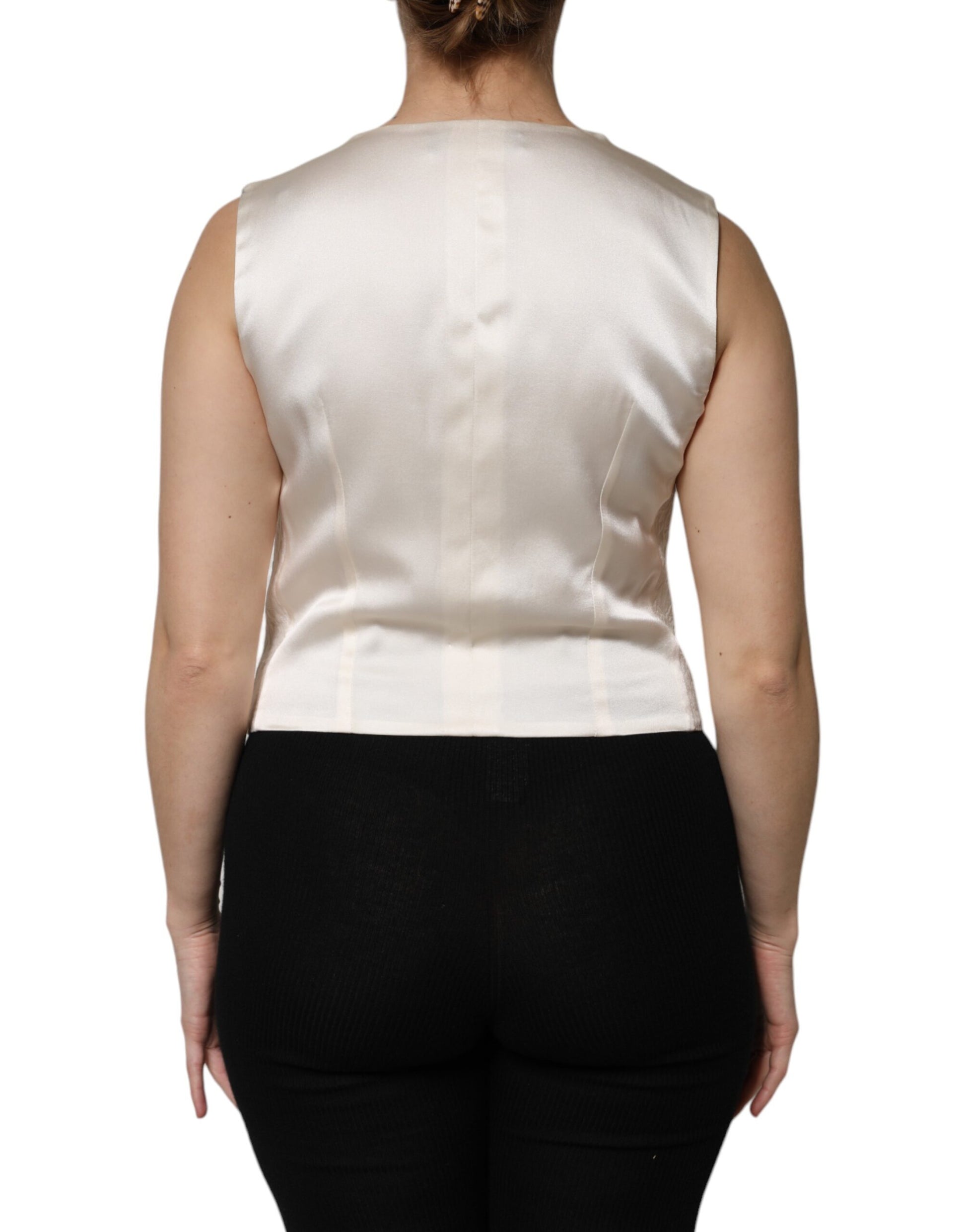 Dolce & Gabbana White Waistcoats for Women side view