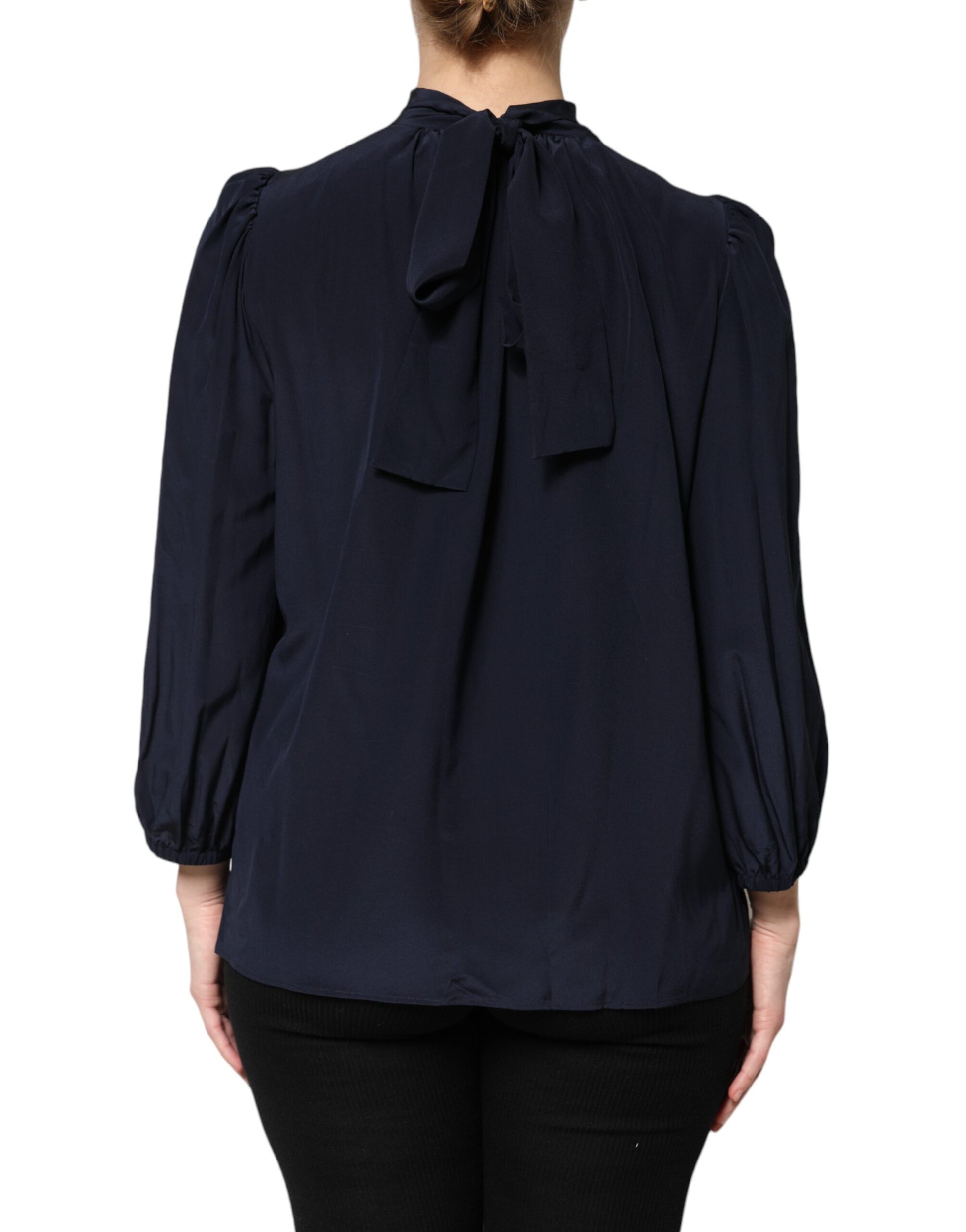 Dolce & Gabbana Blue Blouse for Women side view