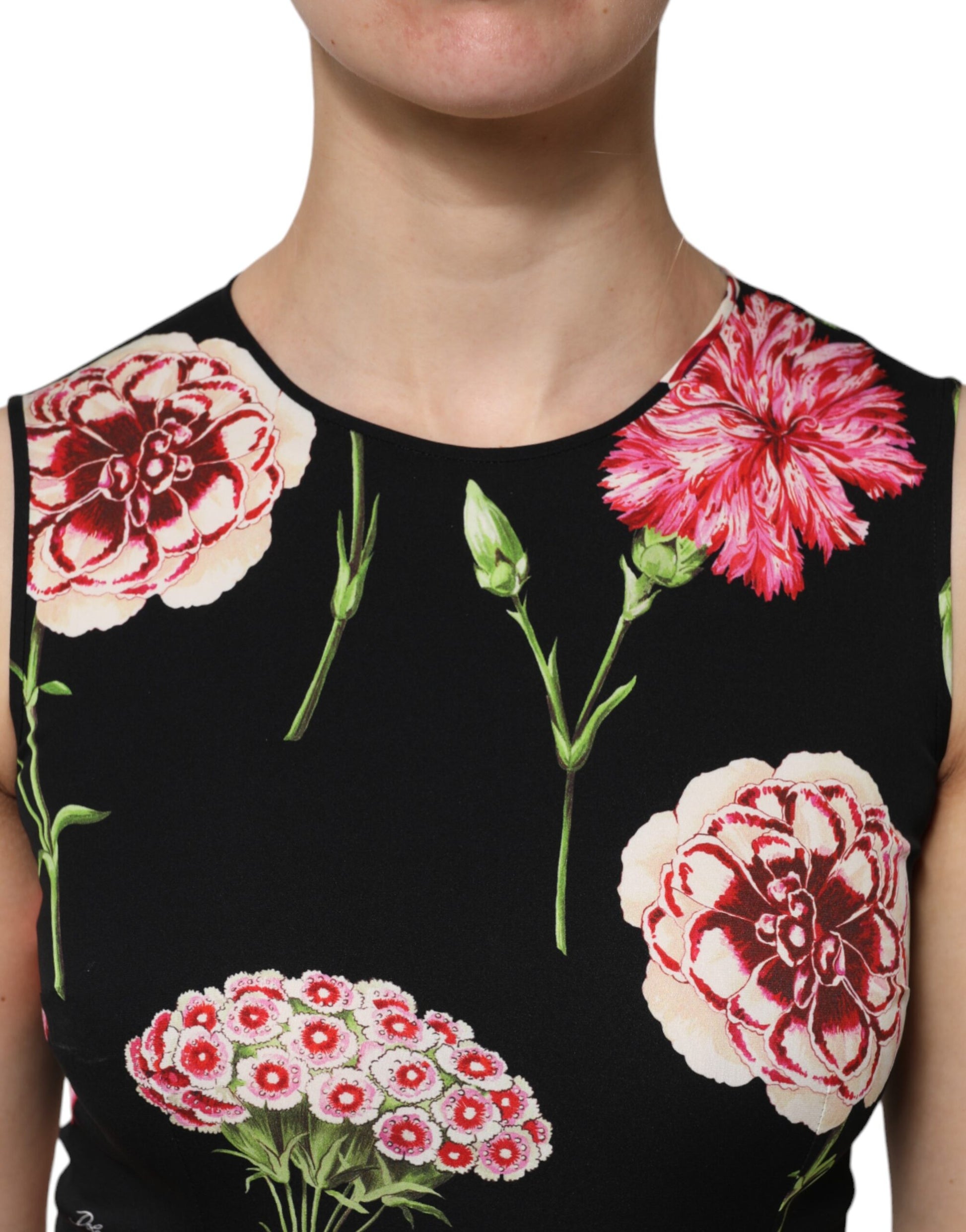 Dolce & Gabbana Black Sleeveless T-Shirt for Women additional view