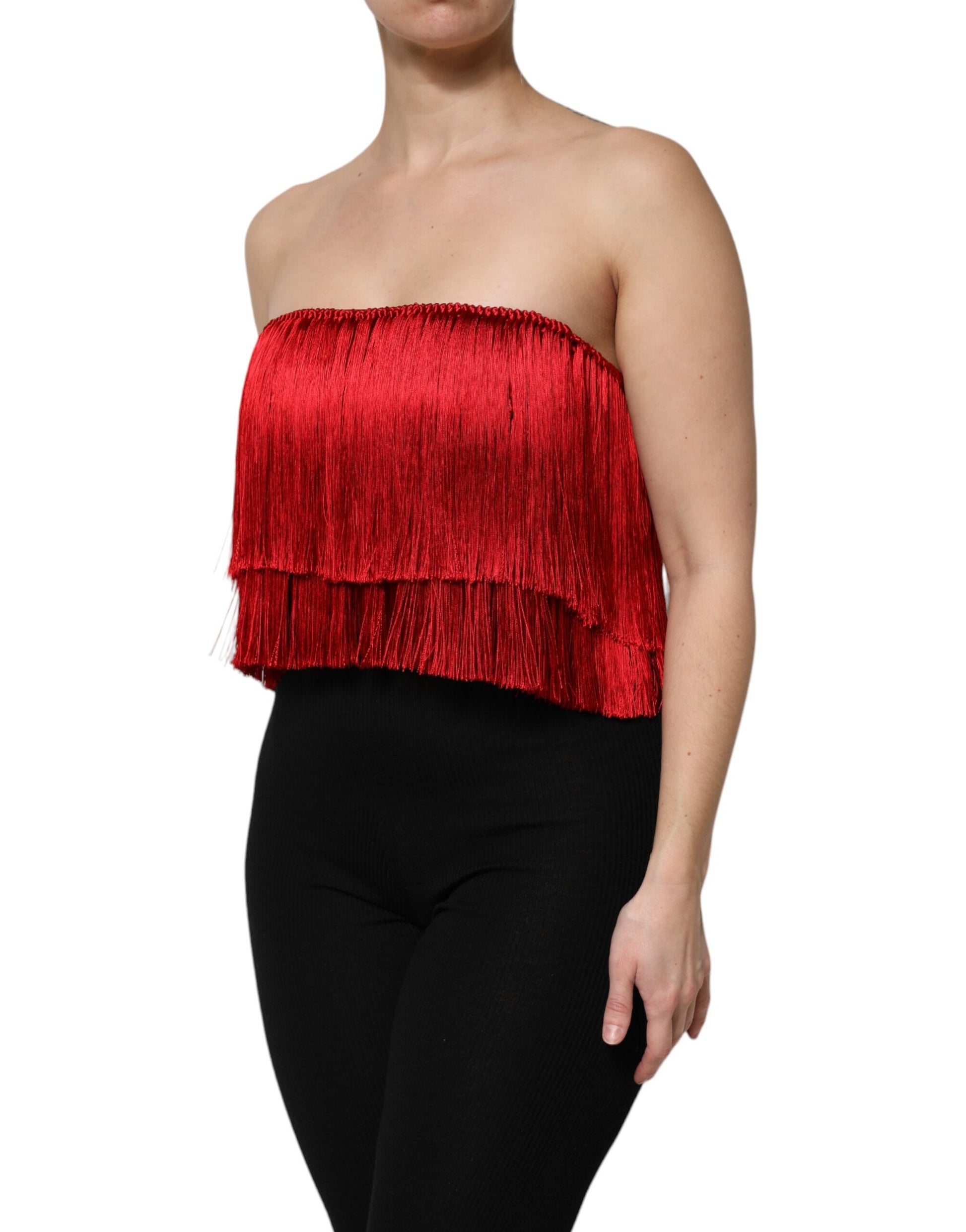 Dolce & Gabbana Red Tank Tops T for Women detail view