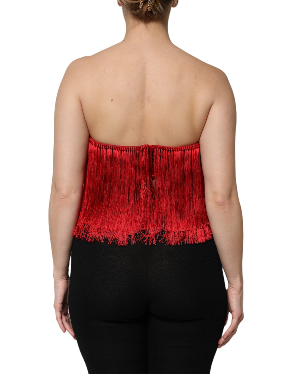 Dolce & Gabbana Red Tank Tops T for Women side view