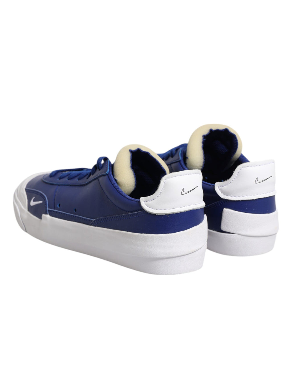 Nike White Low Top Sneakers for Men side view