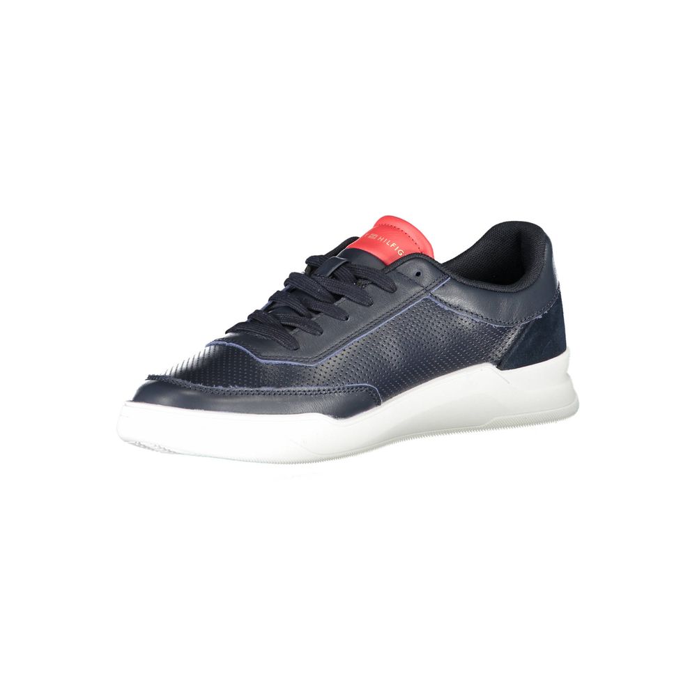 Baskets Tommy Hilfiger en cuir bleu pour homme