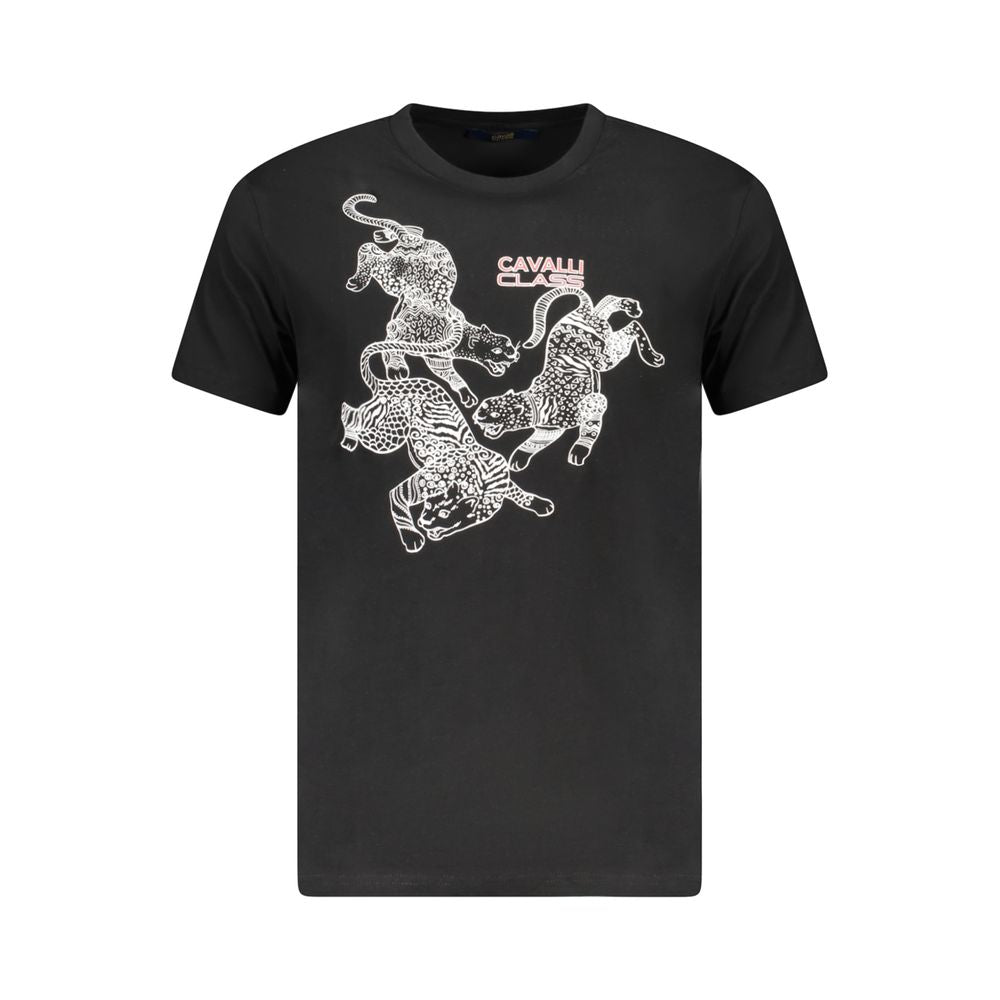 Cavalli Class Black T-Shirt for Men