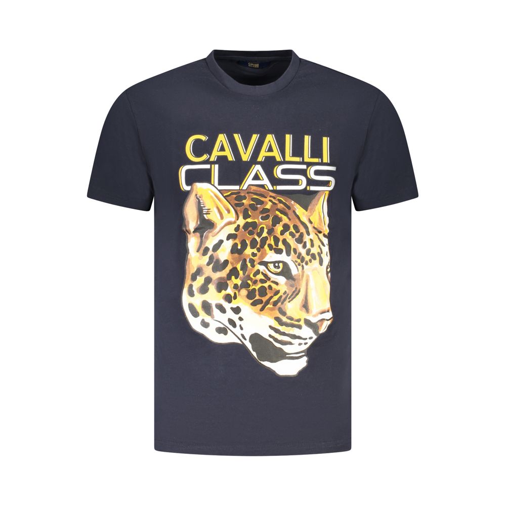 Cavalli Class Blue T-Shirt for Men
