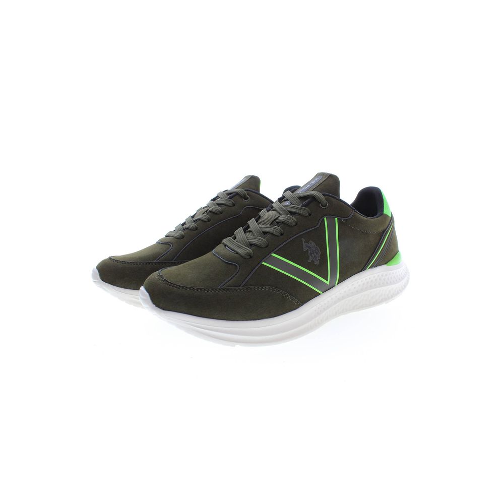 U.S. POLO ASSN. Green Athletic Sneakers for Men detail view