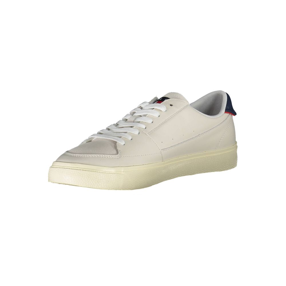 Baskets en cuir blanc Tommy Hilfiger pour homme
