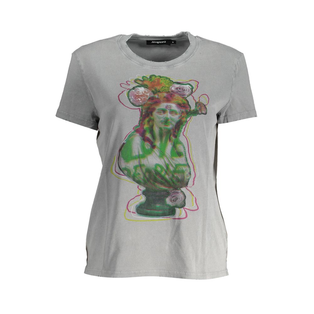 Desigual Grey T-Shirt for Women