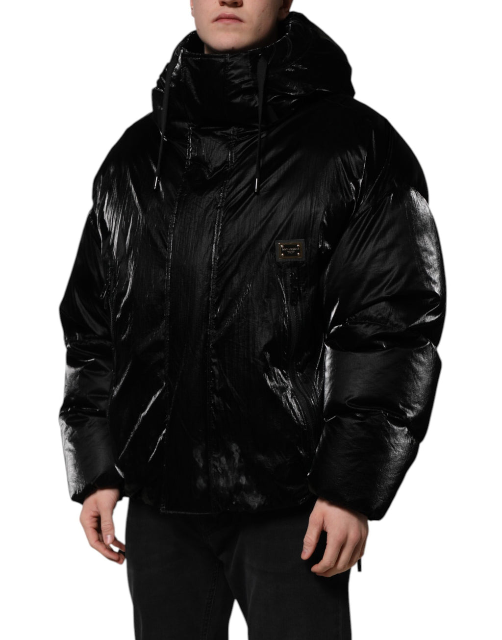 Dolce & Gabbana Black Shell Jacket for Men detail view