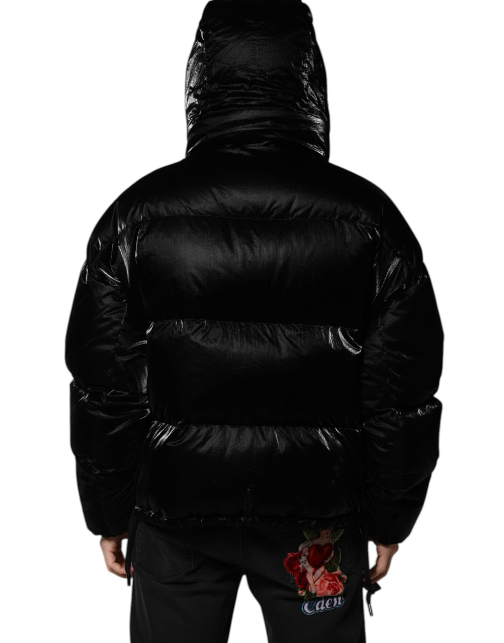 Dolce & Gabbana Black Shell Jacket for Men side view
