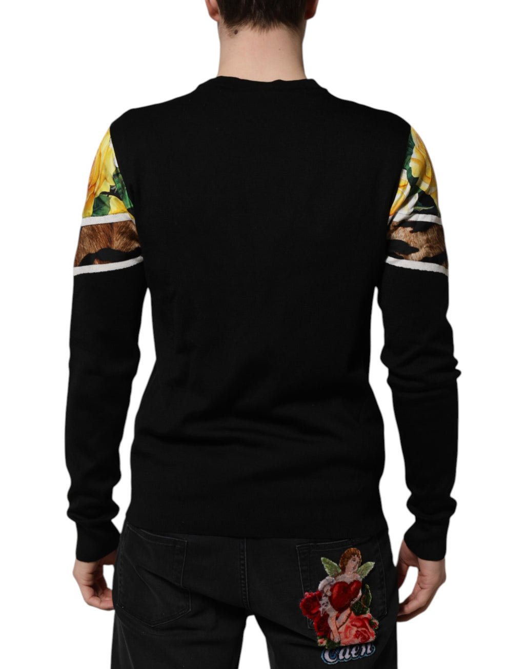 Dolce & Gabbana Black Sweatshirt for Men side view