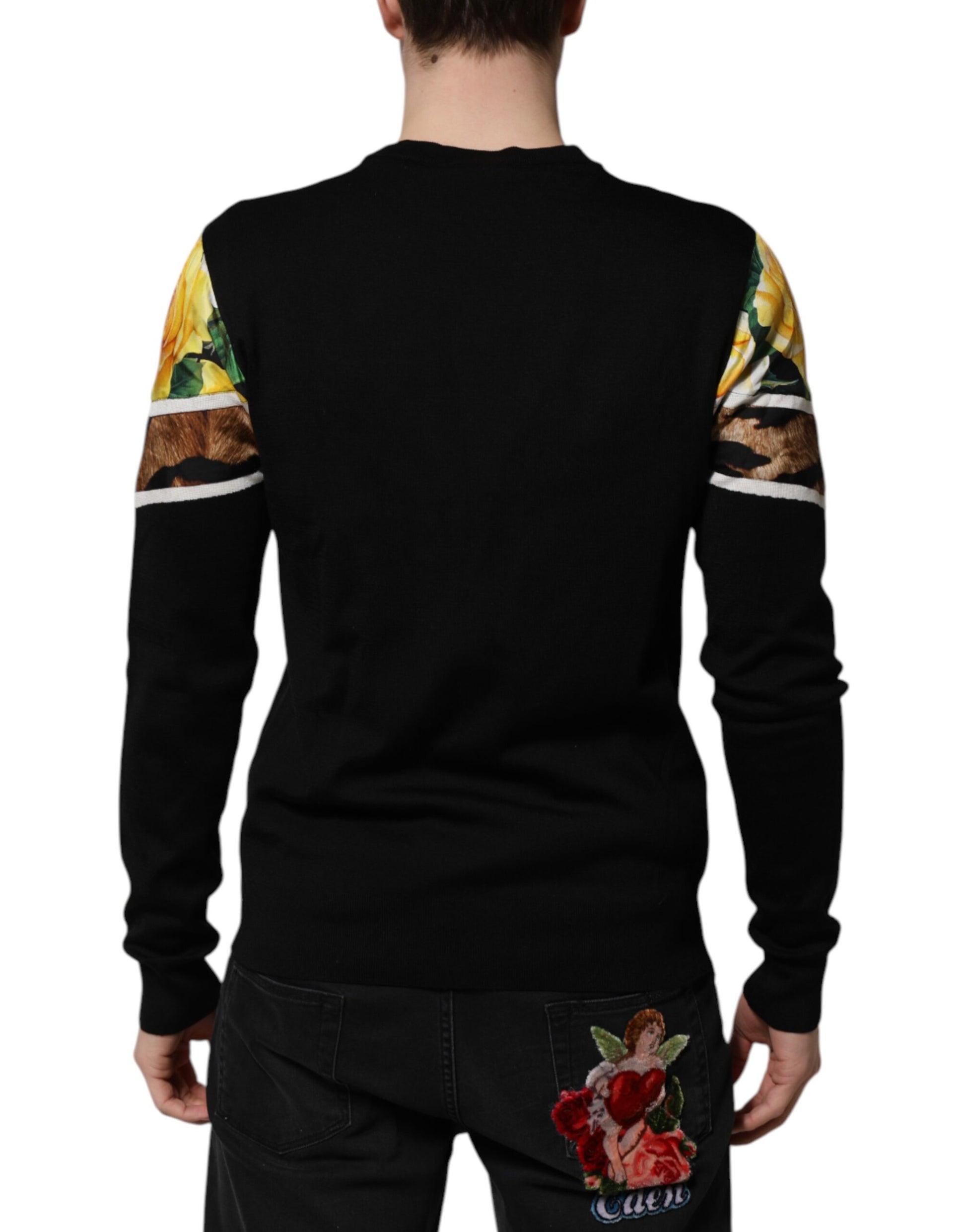 Dolce & Gabbana Black Sweatshirt for Men side view