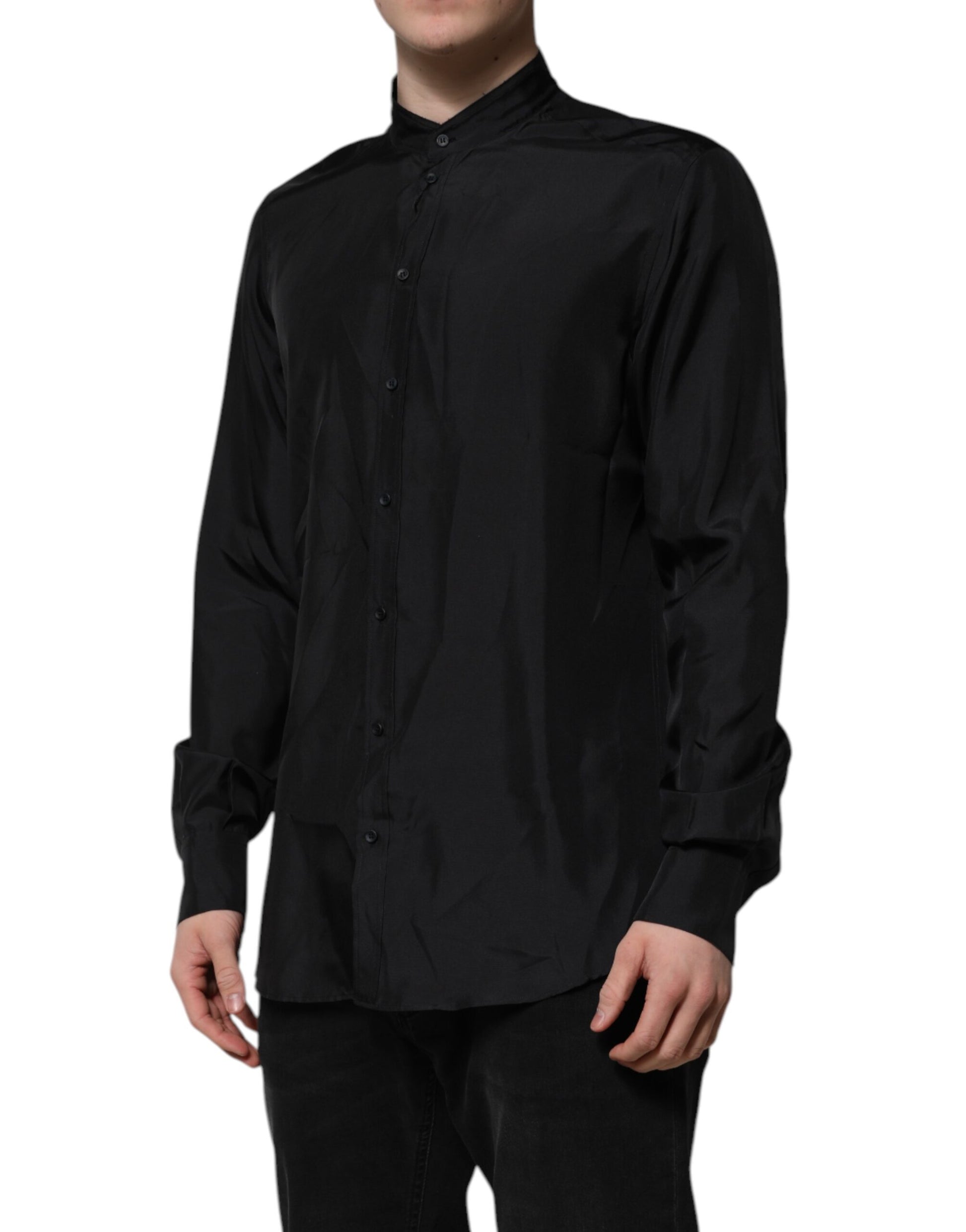 Dolce & Gabbana Blue Dress Shirt for Men detail view