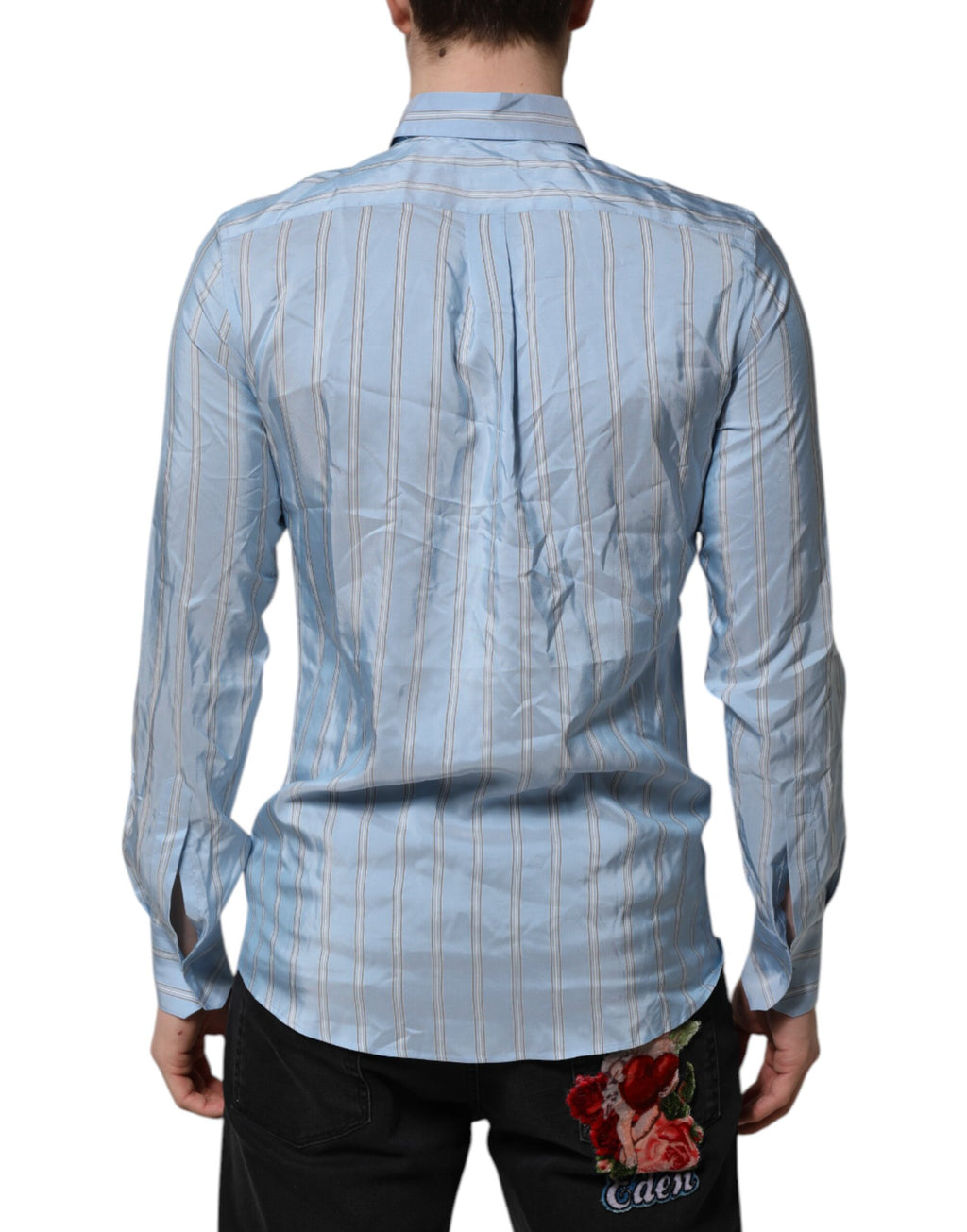 Dolce & Gabbana Blue Shirt for Men side view