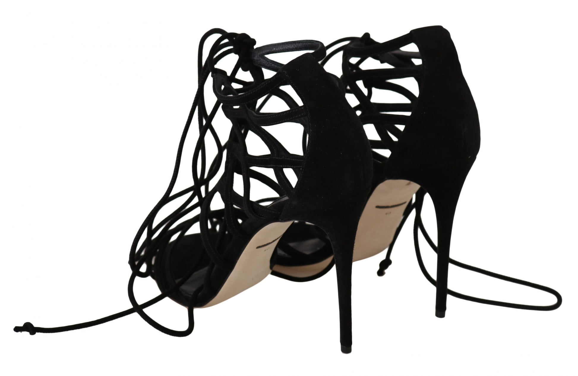 Dolce & Gabbana Black Stiletto Heels for Women side view