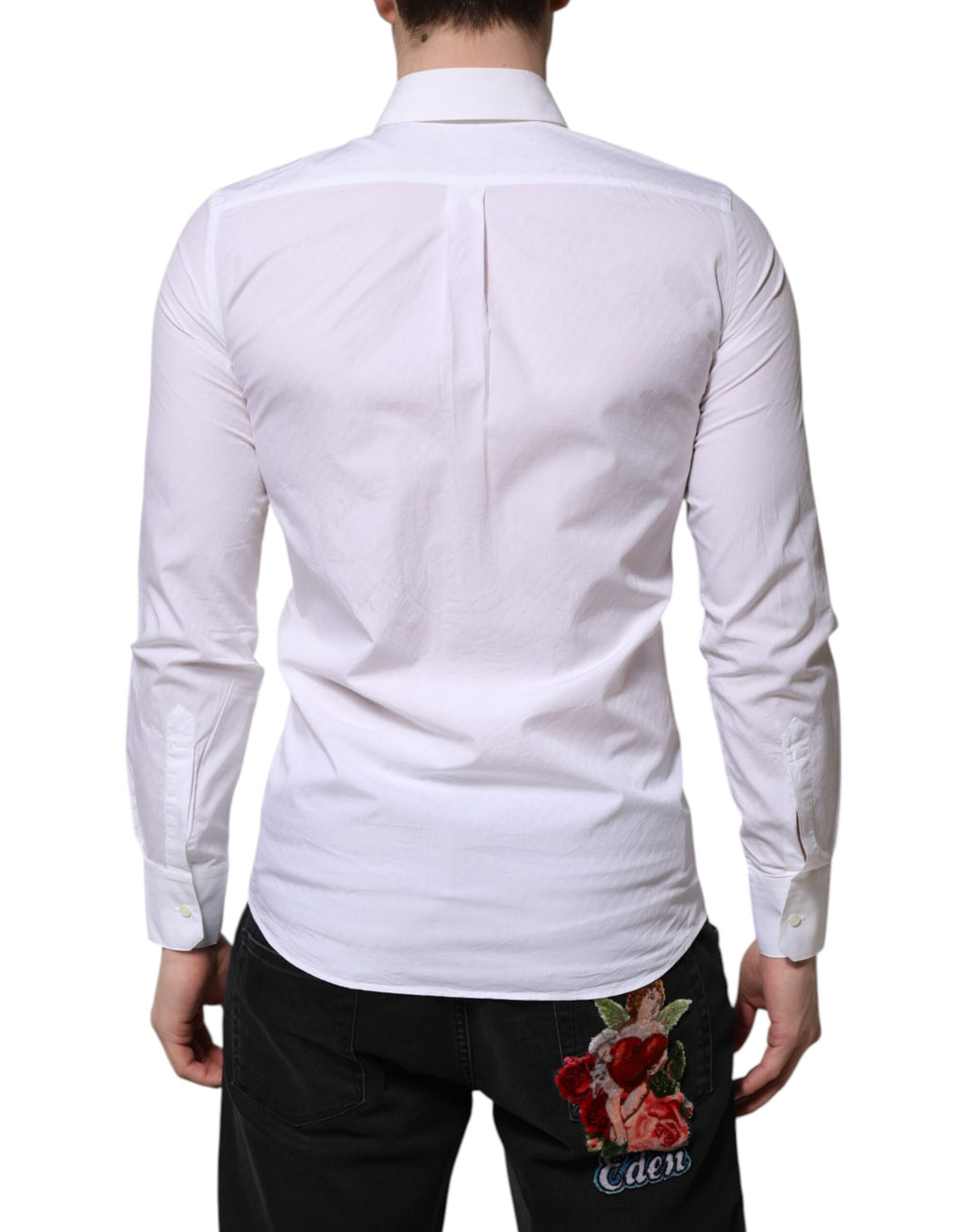 Dolce & Gabbana White Dress Shirt for Men side view