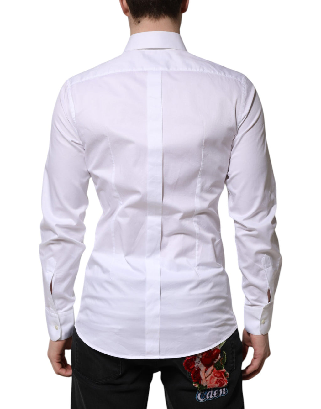 Dolce & Gabbana White Dress Shirt for Men side view