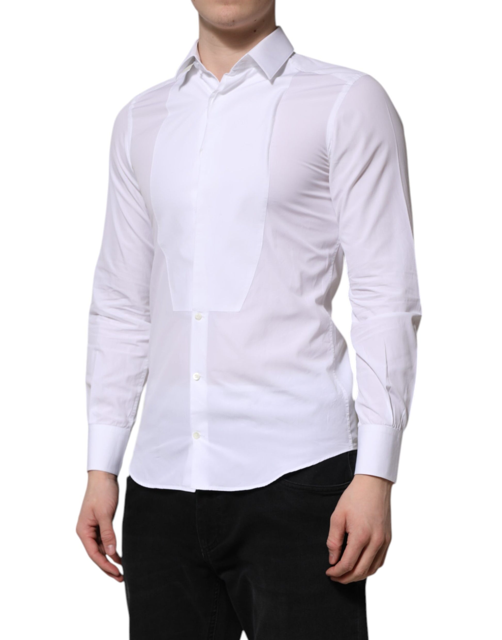 Dolce & Gabbana White Dress Shirt for Men detail view
