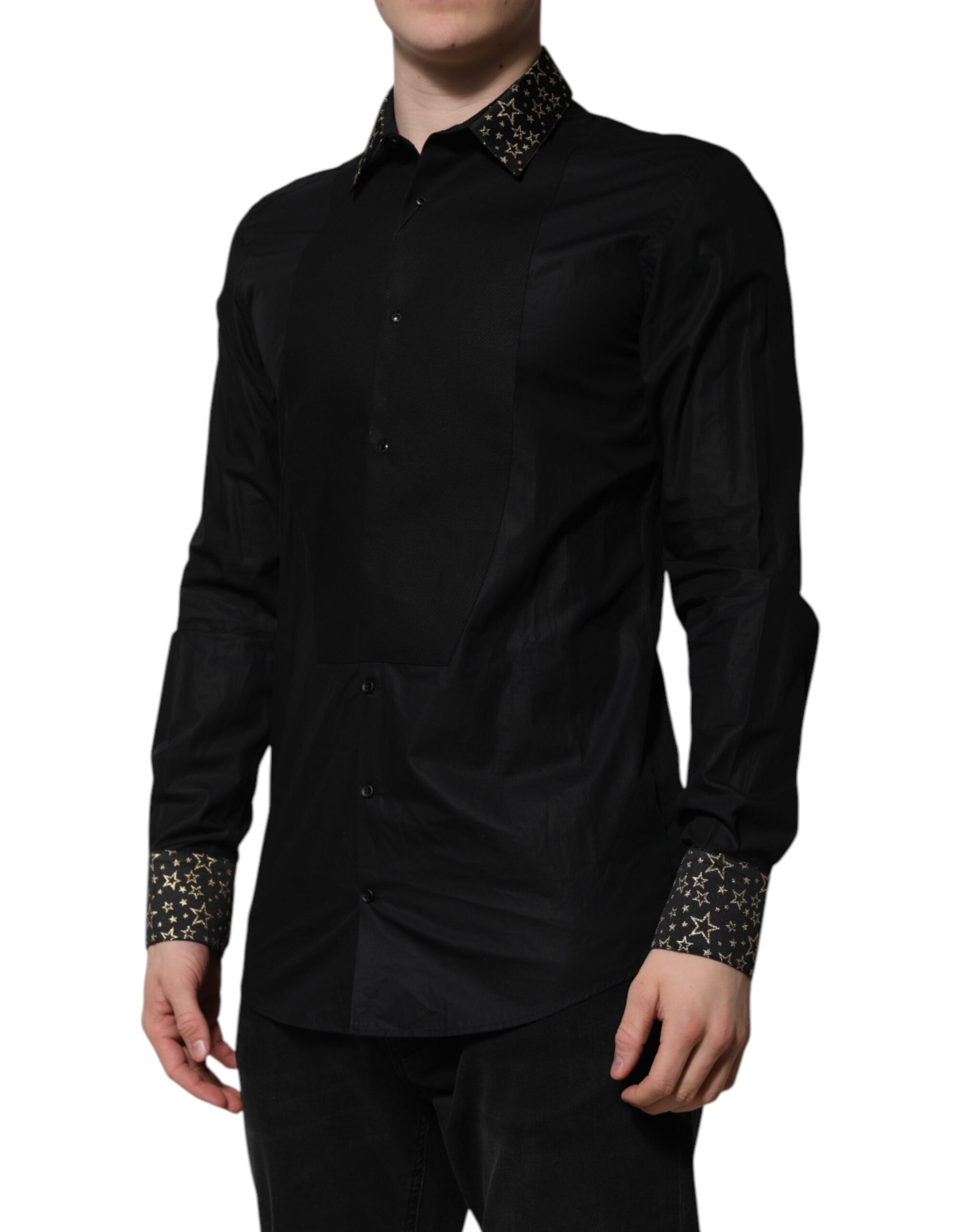 Dolce & Gabbana Black Dress Shirt for Men detail view