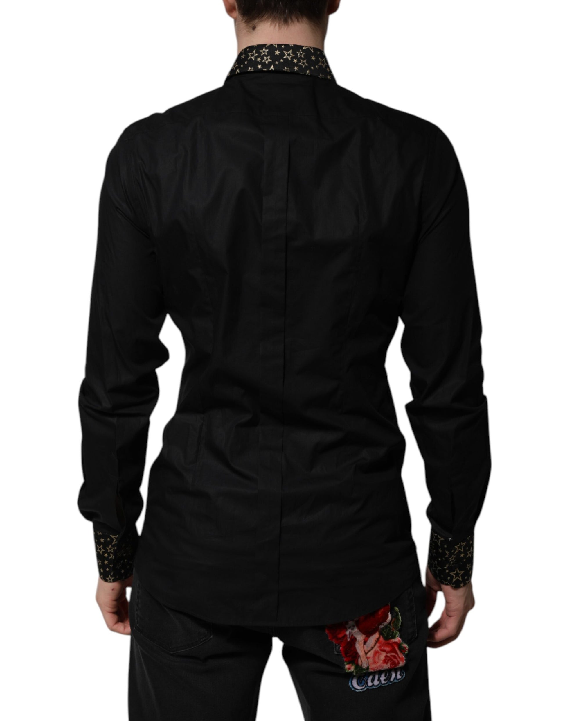 Dolce & Gabbana Black Dress Shirt for Men side view