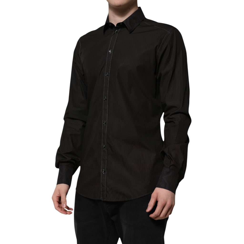 Dolce & Gabbana Black Dress Shirt for Men detail view