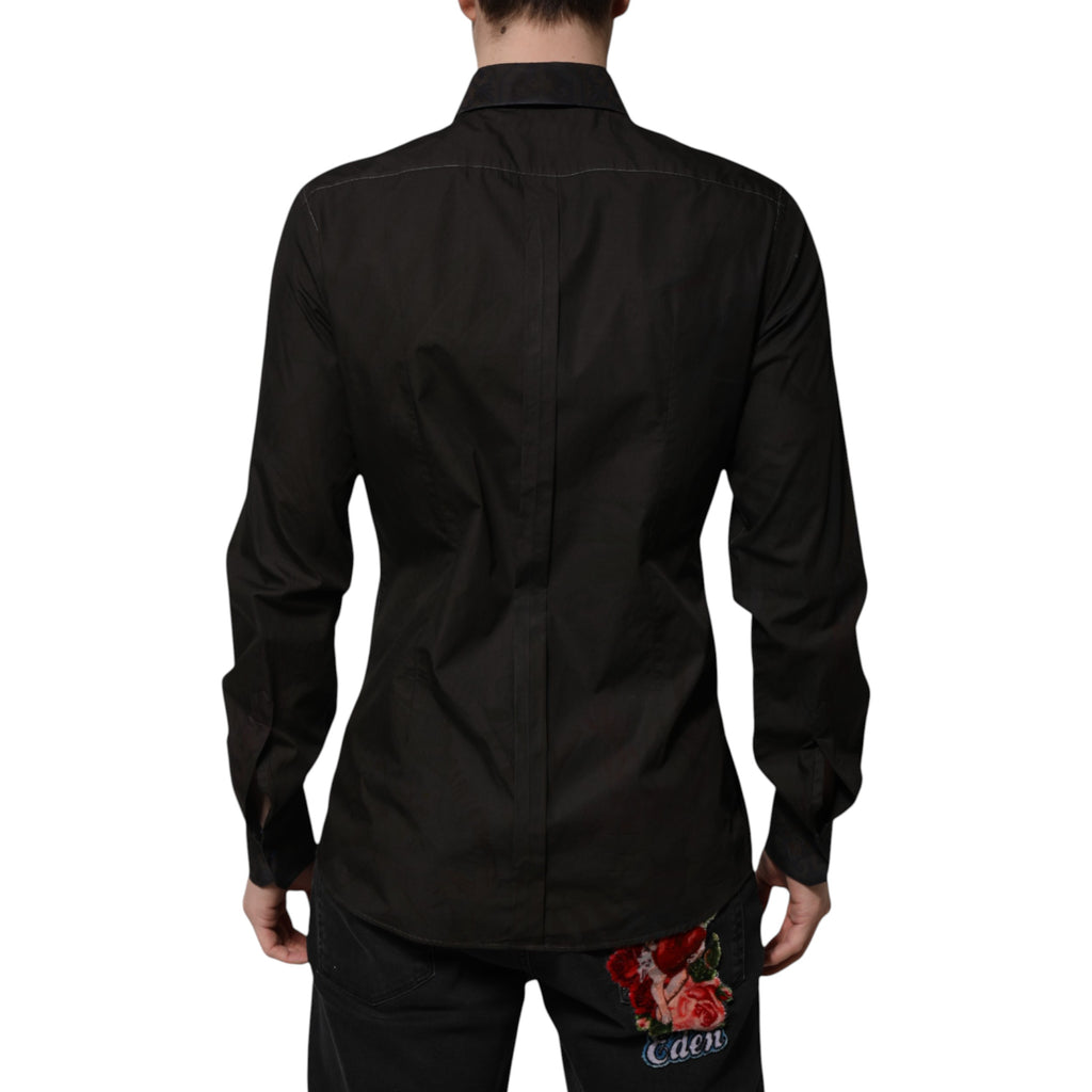 Dolce & Gabbana Black Dress Shirt for Men side view