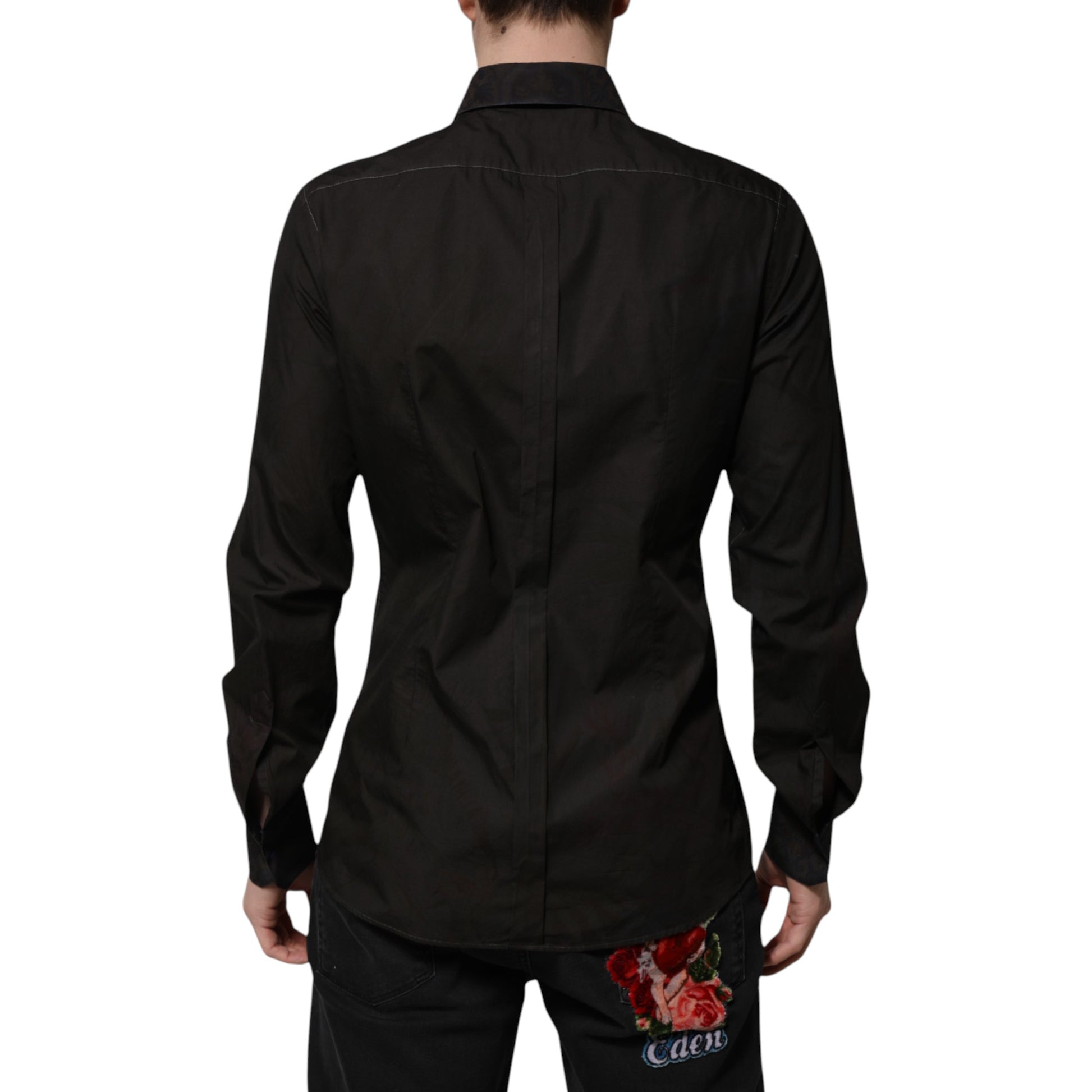 Dolce & Gabbana Black Dress Shirt for Men side view