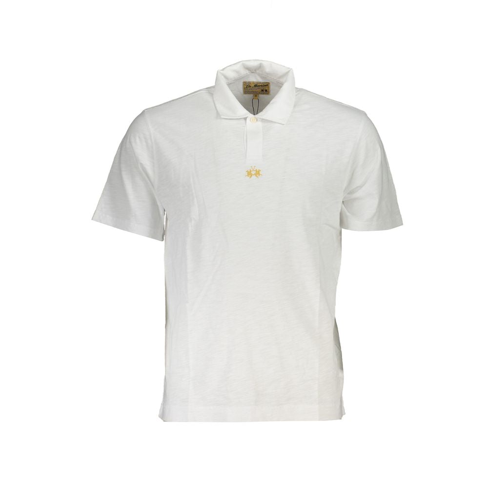 La Martina White Polo Shirt for Men