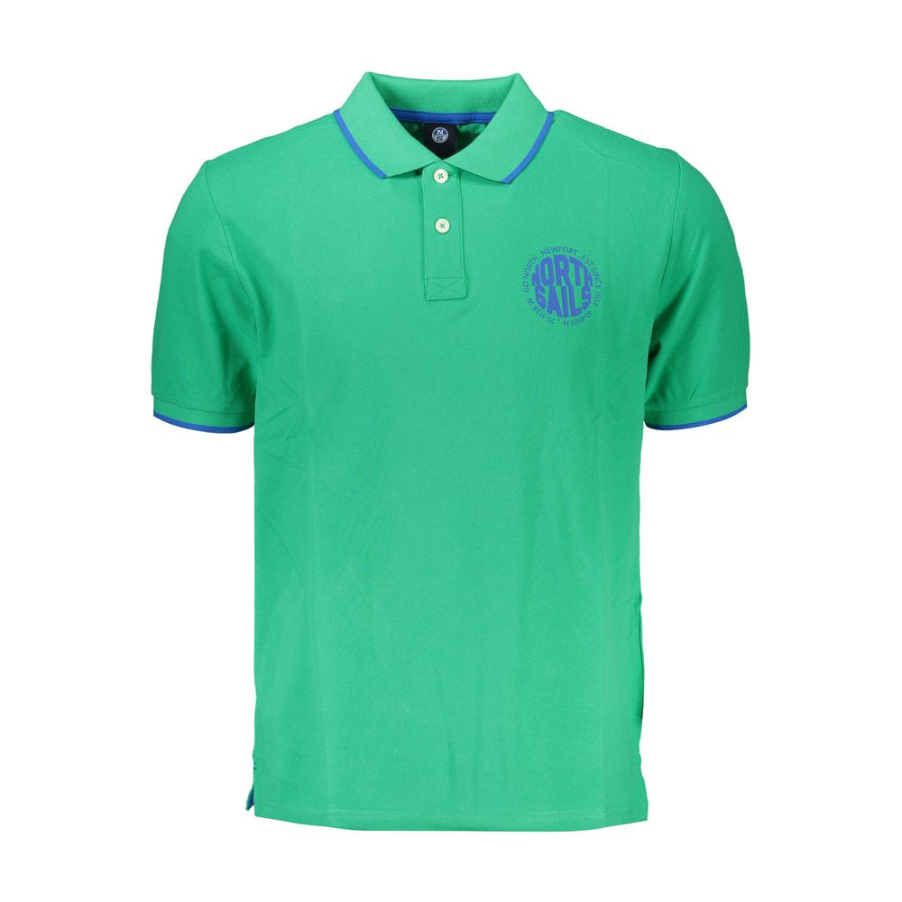 North Sails Grün Baumwolle Herren-Poloshirt