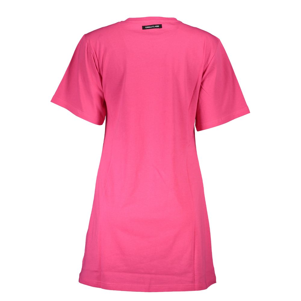 T-shirt en coton pour femme Cavalli Class Rosa